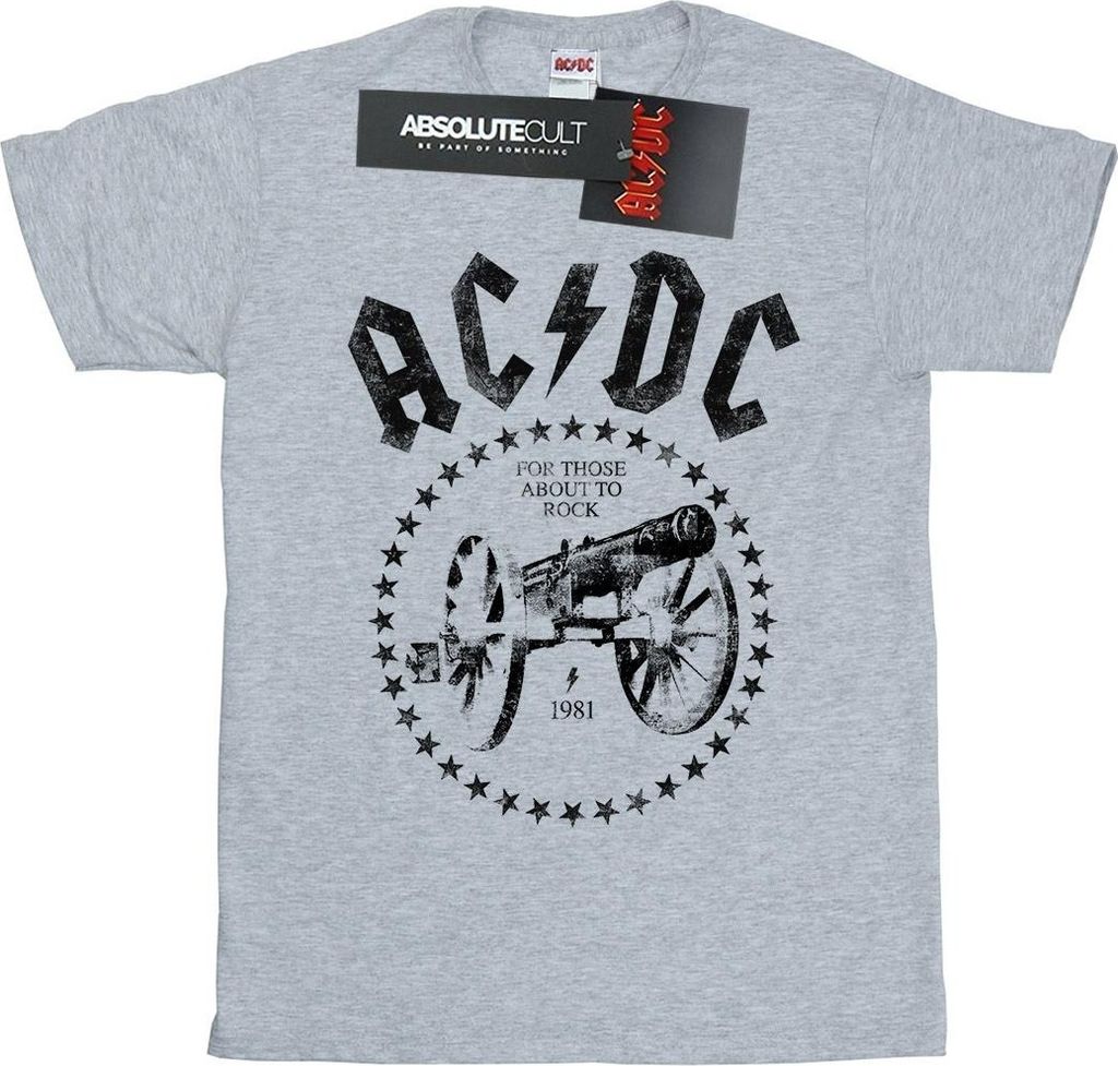 AC/DC - "We Salute You" T-Shirt für Herren BI7002 (XL) (Grau)