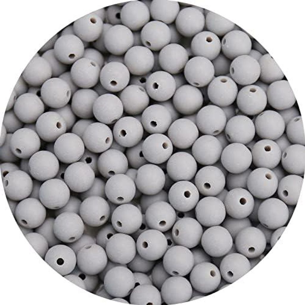 Runde Acrylperlen, mattierte runde Acrylkugeln, Kaugummi-Perlen, Kunststoffharzperlen für Halskette und Armband, Bastelbedarf, 6 mm, 1000 Stück