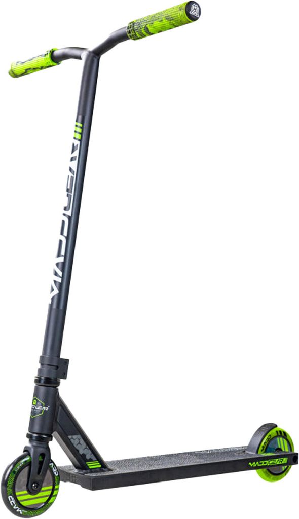 MGP MG3 Zen Stunt Scooter Schwarz/Grün – Starker und leichter Scooter für Kinder ab 8 Jahren