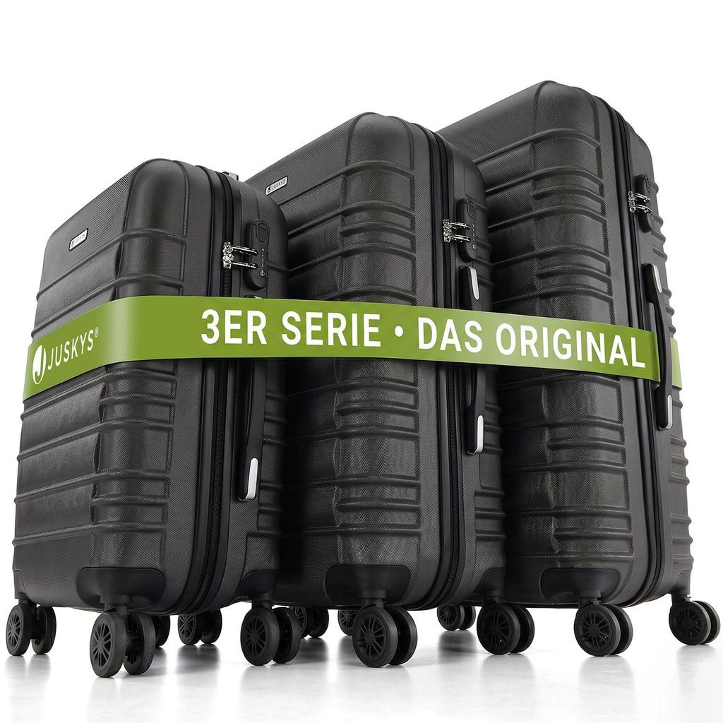 Juskys Hartschale Kofferset Reisekoffer 3 teilig - Produktbild 