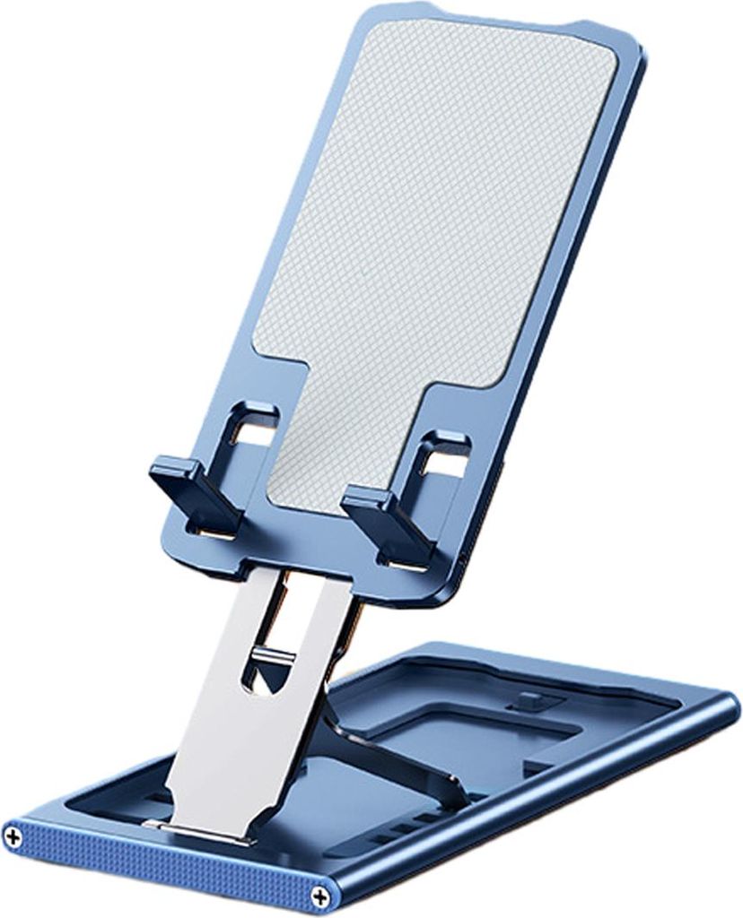 Tragbarer, faltbarer Tablet-Ständer mit hochklappbarer Halterung, der im Arbeitszimmer, im Büro usw. verwendet werden kann.