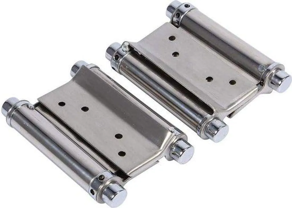Charnière porte battante inox - Idéal pour cuisine et porte de saloon