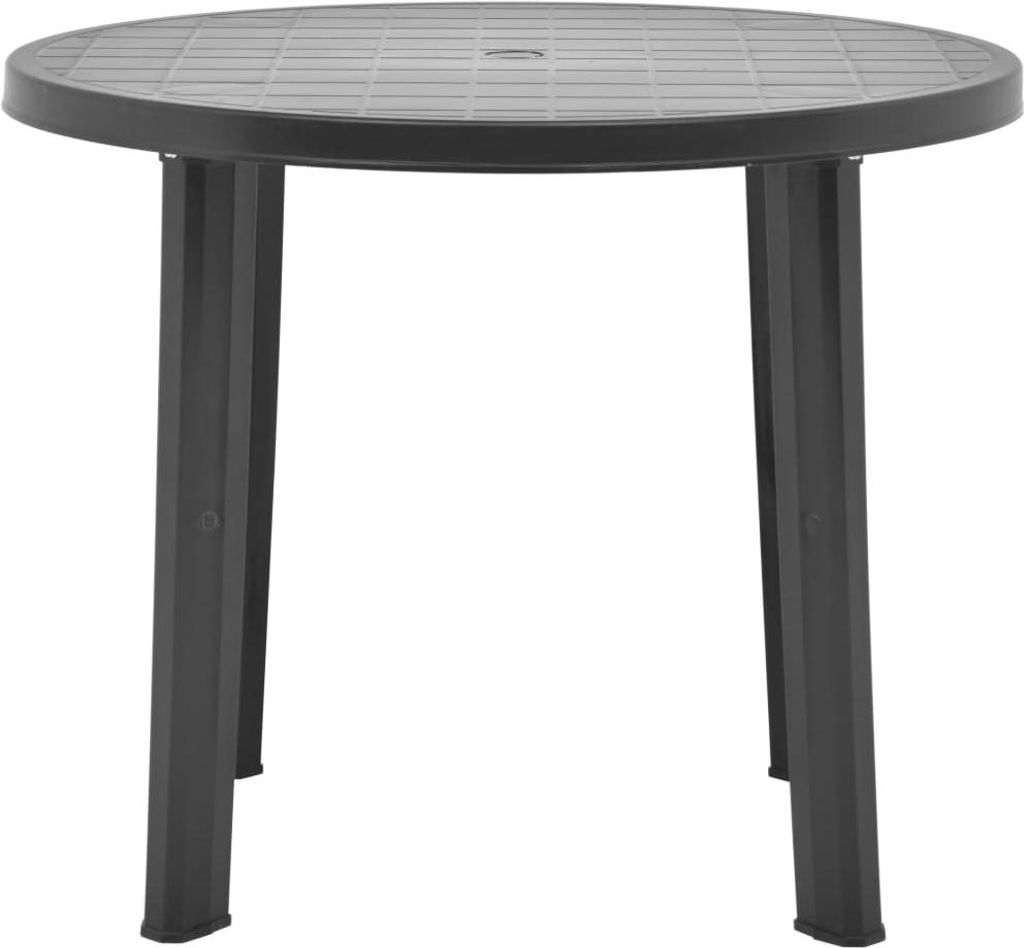 vidaXL Zahradní stůl antracitový 89 cm Plastový Obrázek produktu 