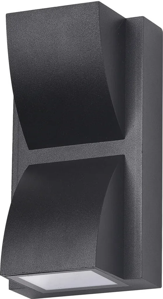 Italux Edgar PL-437B Applique Murale d'Extérieur Design Moderne Noir