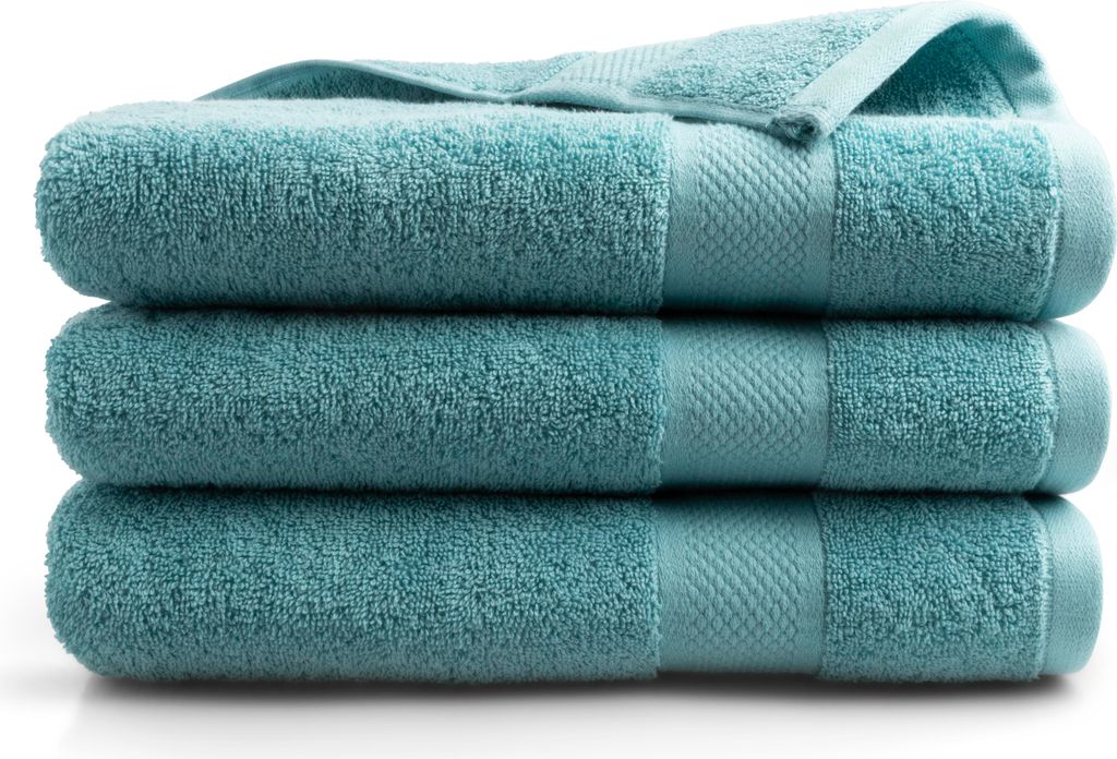 DoubleDry Premium Handtücher Set - 3 Stück 70 X 140 cm Baumwolle - 500 g/m² - Weich & Saugstark - Badetuch badehandtücher Große Handtuch (Deni...