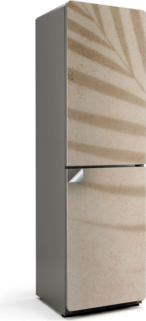 Florale Illustration mit Insekten – Kühlschrank Aufkleber – Klebefolie Kühlschrank – Kühlschrank Nachbildung – Kühlschrankfolie selbstk...