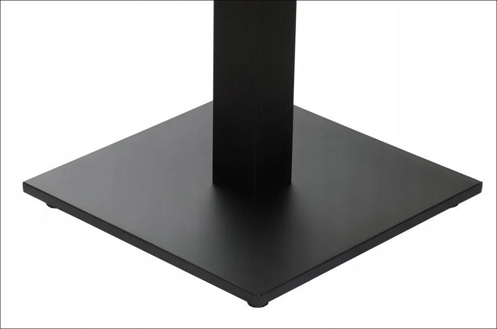 Pied de table central noir 45x45 cm - Support de table design industriel