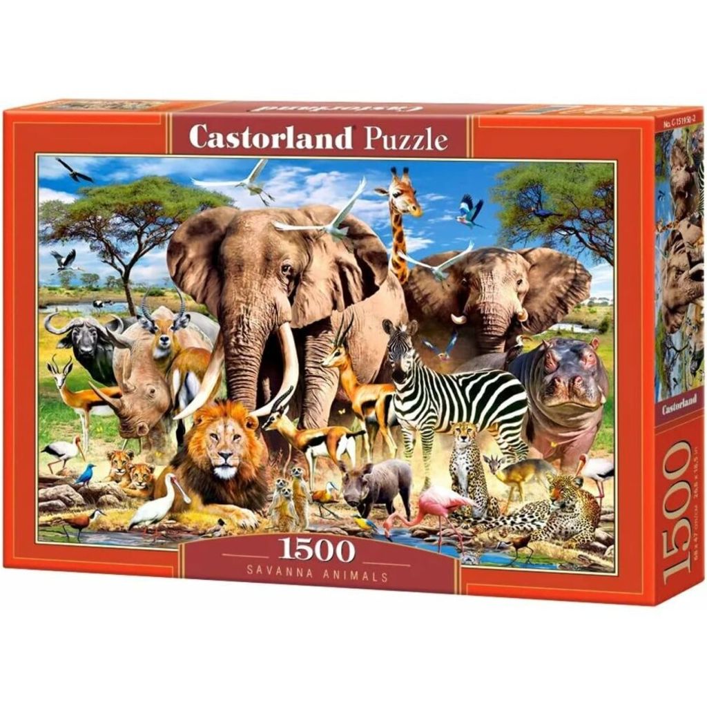CASTORLAND Puzzle Tiere der Savanne 1500 Teile