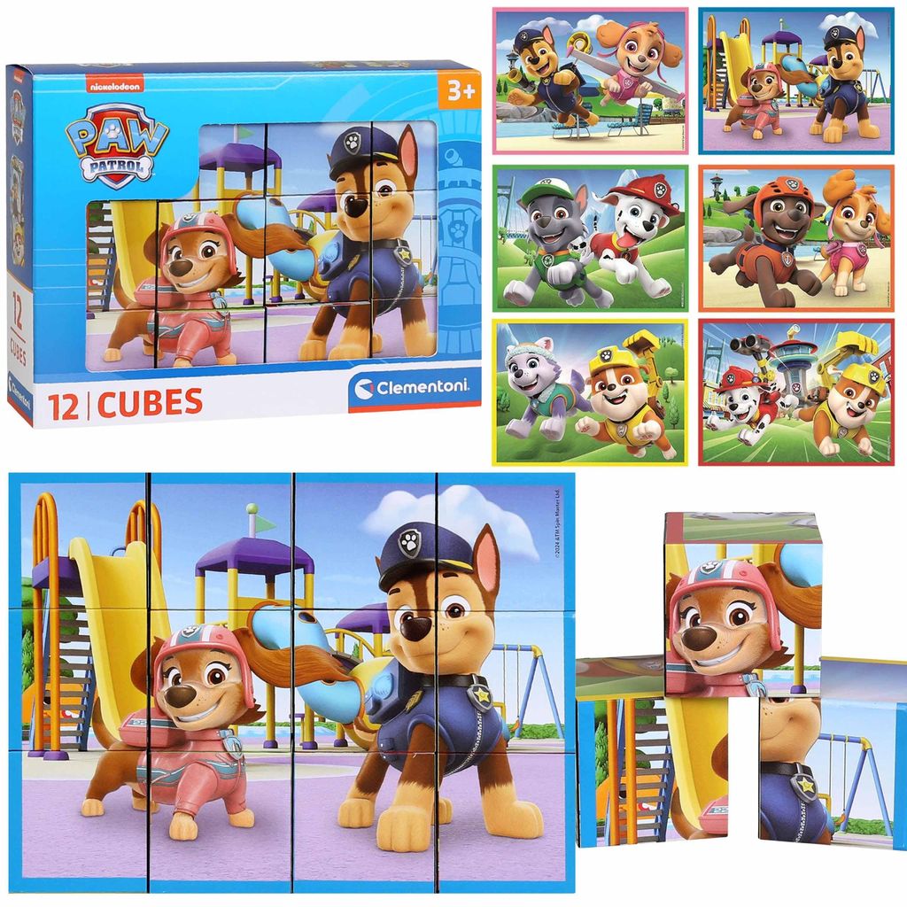 Paw Patrol drehbare Kunststoffbausteine, Würfelbausteine Produktbild 