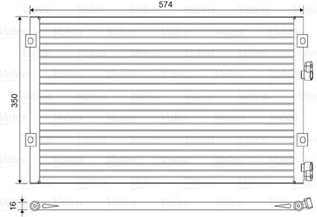 Condenseur de clim Valeo pour Chrysler PT Cruiser radiateur de A/C