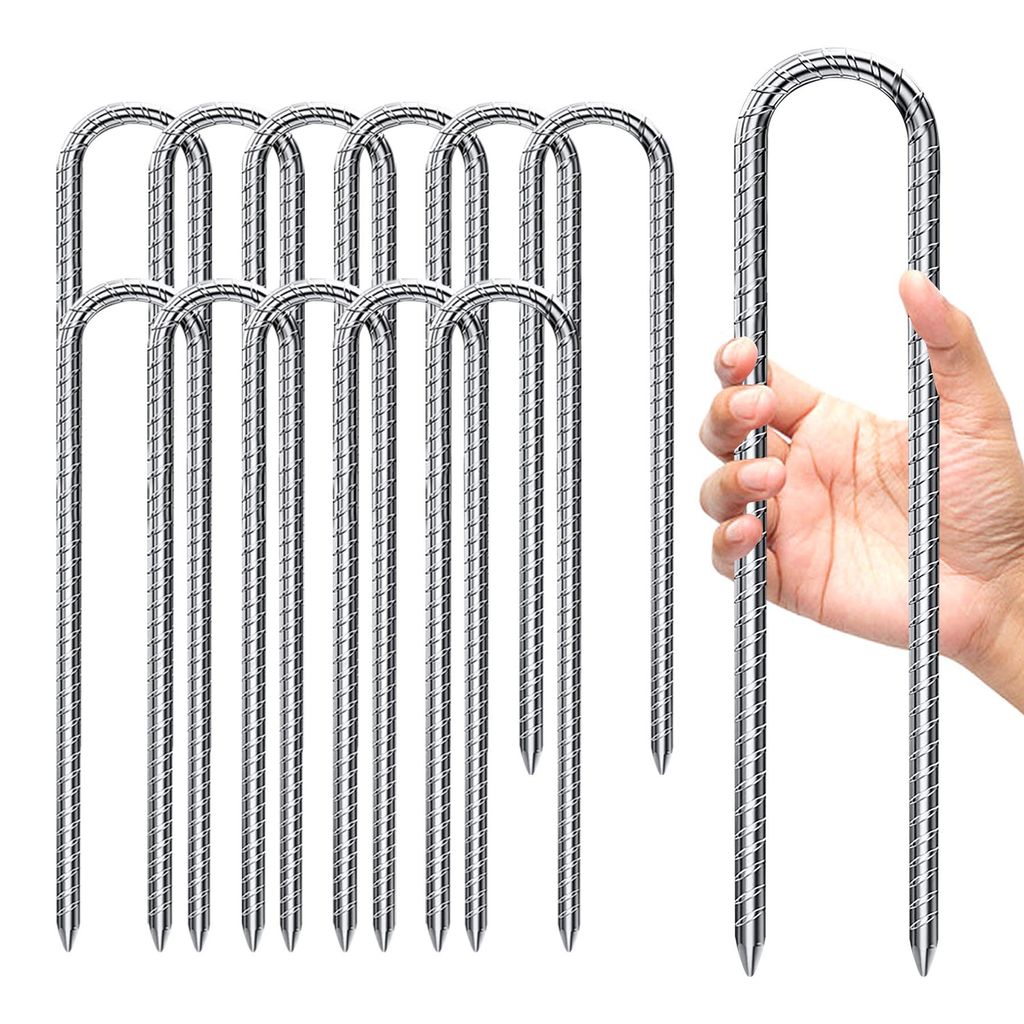 MIAJARD 12x 30CM U-Typ Bodenanker, Zeltheringe Produktbild 