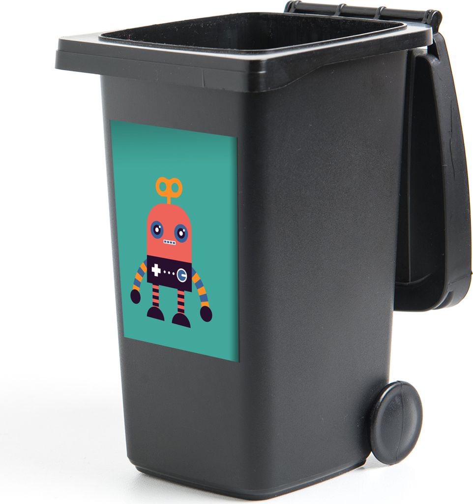 MuchoWow - Mültonnen-sticker - Sticker - Aufkleber für die Mülltonne
