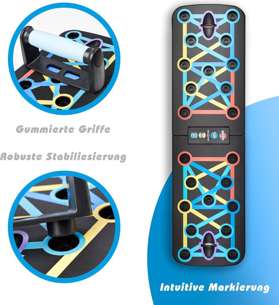 Body & Mind® Push-Up Liegestütz-Brett; Faltbares Produktbild 4
