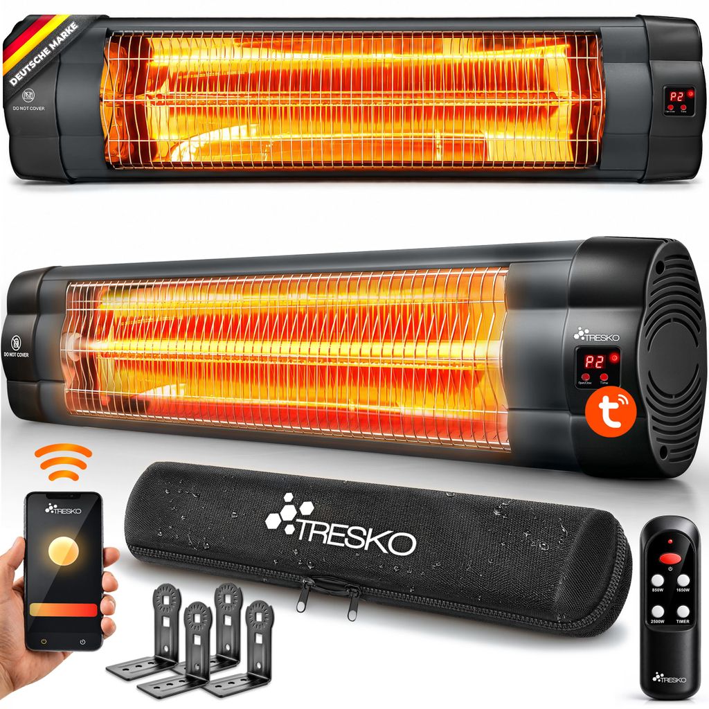TRESKO® Infrarot Heizstrahler 2500W mit WiFi & Productafbeelding 