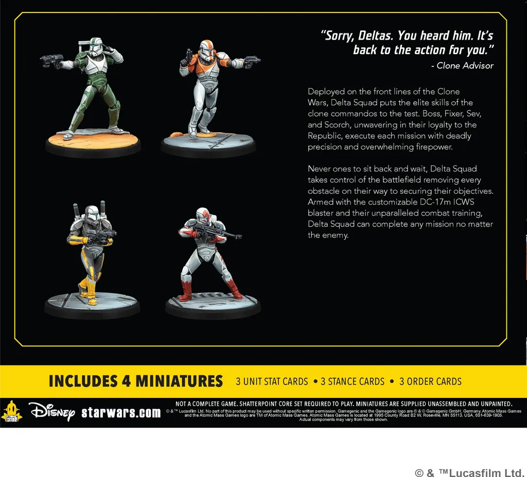 Jouez Delta Squad Star Wars Shatterpoint - Extension Tactique Clone - 2