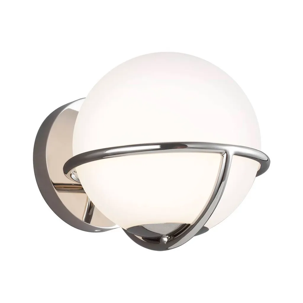 Éclairage de Chevet Applique Apollo Blanche et Chrome G9 pour Chambre