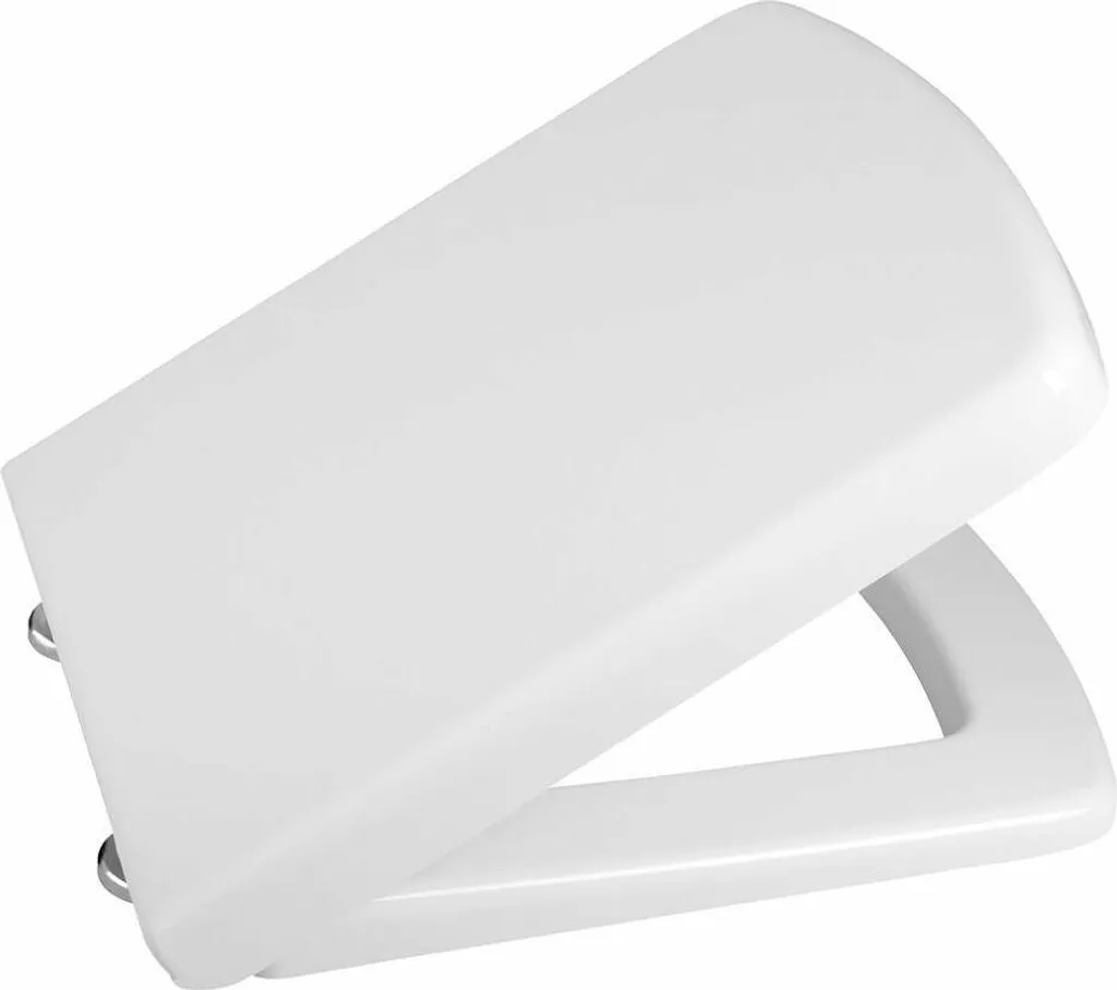 Sedile per WC PURITY, per WC SECURE, con accessori per bidet Sedile per WC, sedile per WC angolare arrotondato, duroplast