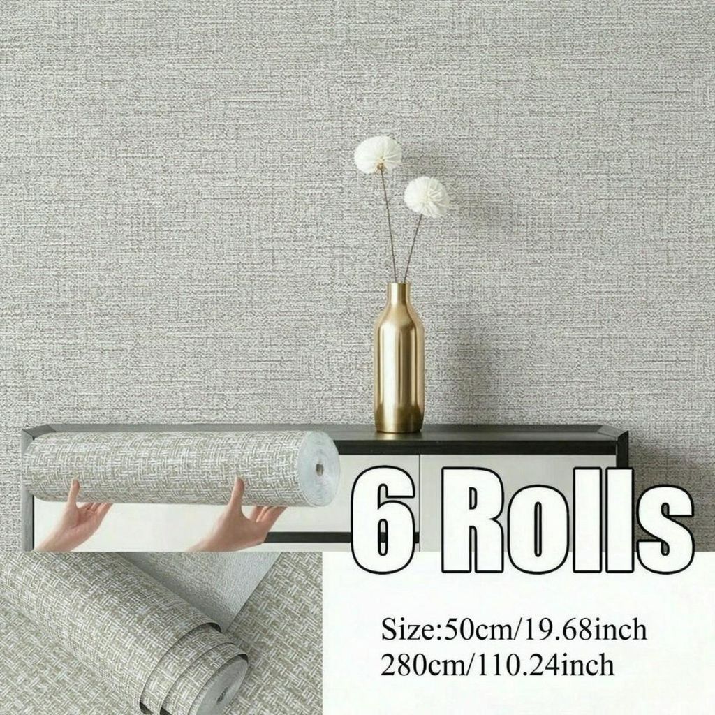 6 Bände selbstklebende Tapete,3D Fliesen Ziegel Wand Produktbild 