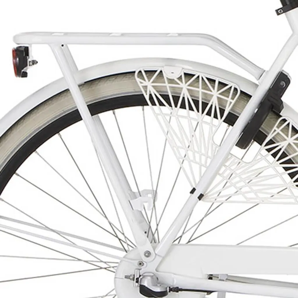 Porte-bagages arrière Cortina Milo D53 Blanc Clair pour Vélo de Ville