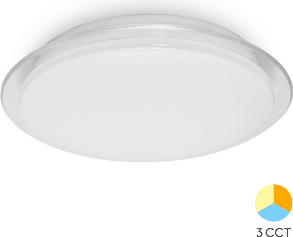 Braytron 24W LED Deckenleuchte Deckenlicht 40cm rund Sternenhimmel Sparkle Nachbildung CCT 3in 1 3000-6500K