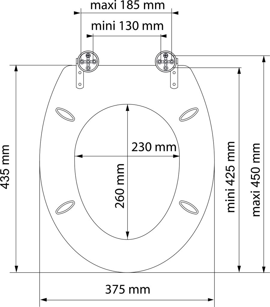 Deska sedesowa SCHÜTTE z mechanizmem cichego domykania Zdjęcie produktu 5