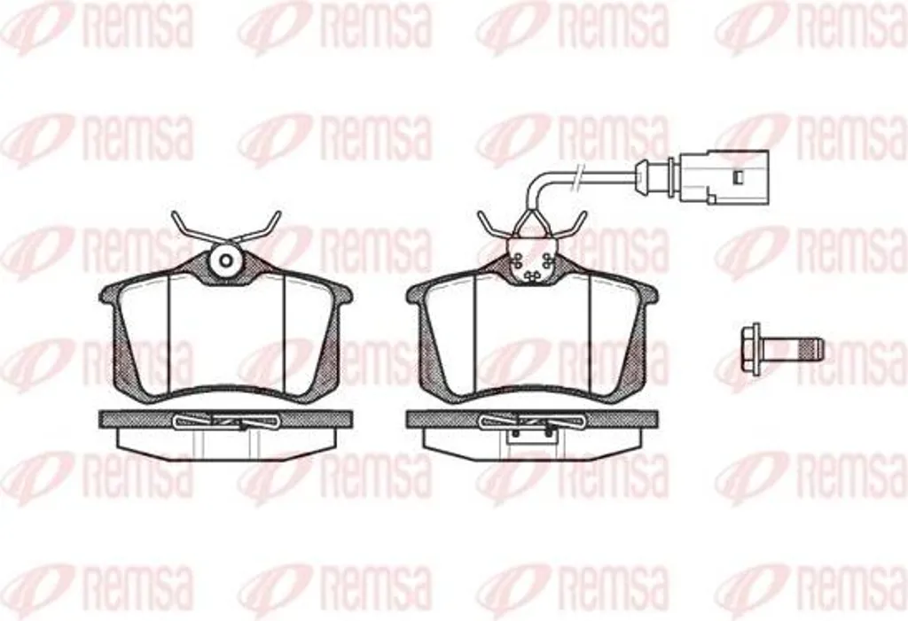 Plaquettes de frein REMSA 0263.02 : fini les bruits et sifflements Audi A4