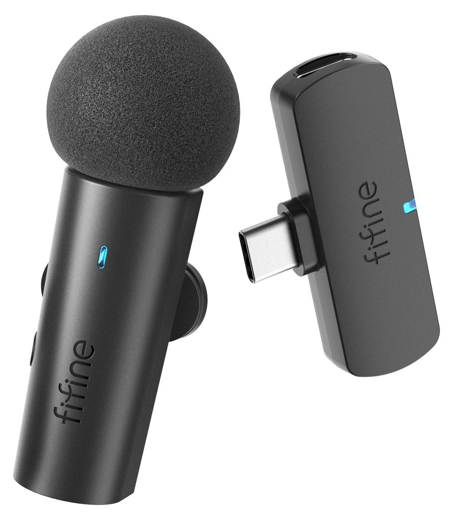FIFINE M6 Bezdrátový lavalier mikrofon pro USB-C / iPhone, Obrázek produktu 
