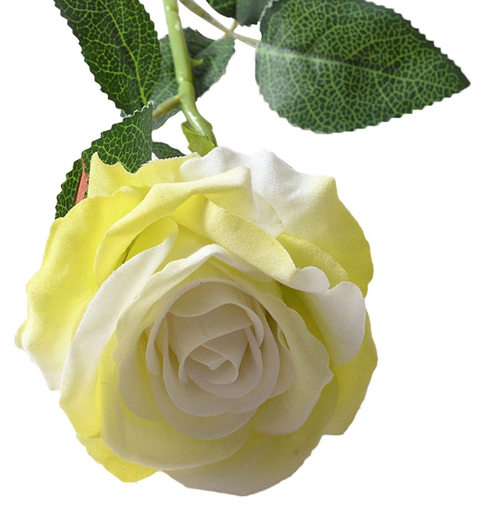 Künstlicher Rosenstrauß mit realistischem, langstieligem Seidenrosen-Strauß für Partys, Zuhause, Hochzeiten, Tischdekoration im Büro