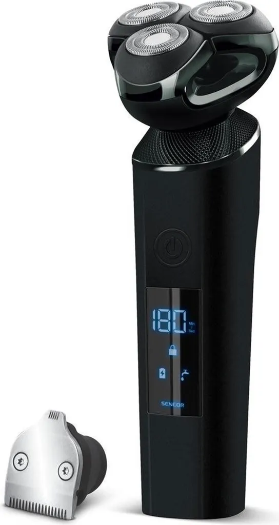Sencor SMS 7000BK: Rasoio Elettrico Autopulente con Lame in Acciaio