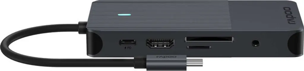Hub USB-C 8 ports Adaptateur Multiport Gris pour Ordinateur et Tablette - 4
