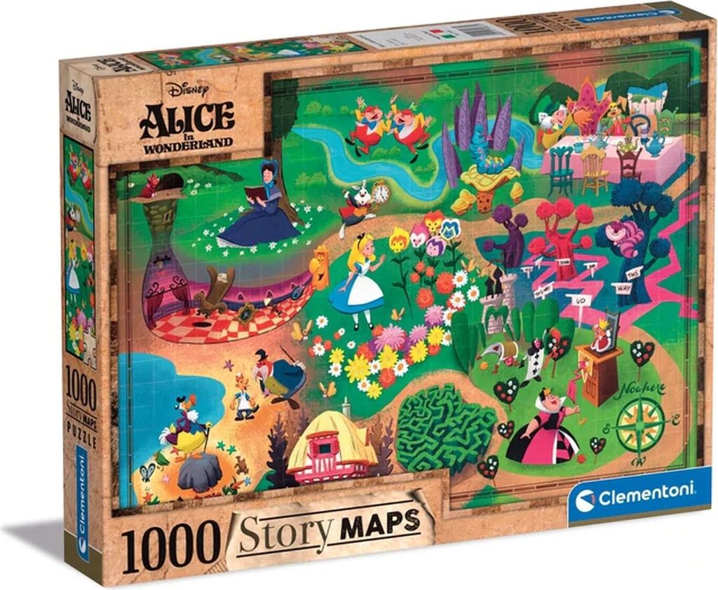 Clementoni 39667 - 1000 Teile Puzzle - Alice im Wunderland Produktbild 