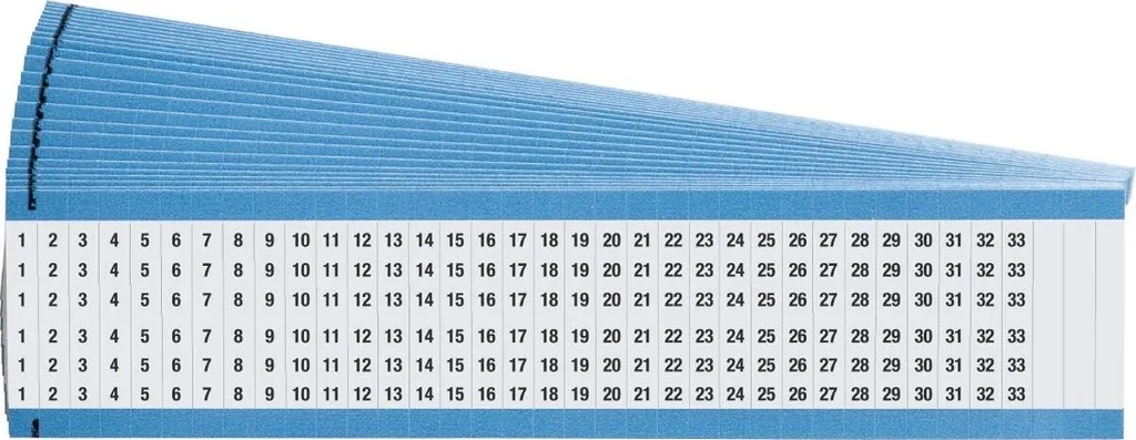 Brady People WM-1-33-PK Étiquettes de Marquage Rectangles Bleu Marine