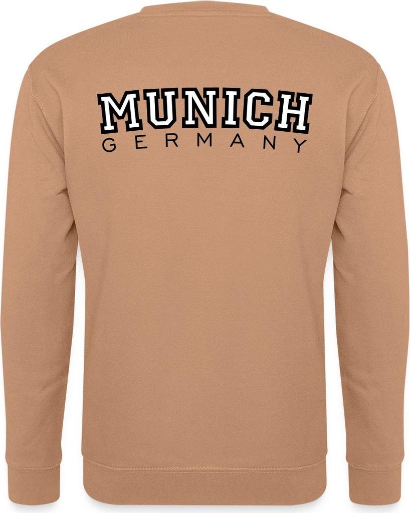 Spreadshirt Munich München Deutschland Streetwear College Uni Pullover, XL, Mocca
