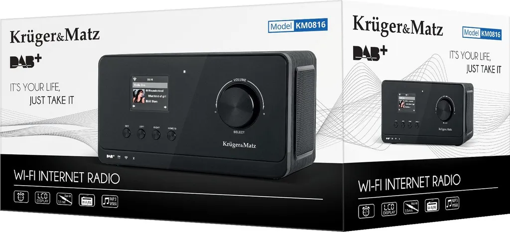 Radio Numérique DAB+ Internet Krüger & Matz KM0816 avec Bluetooth pour Maison - 5