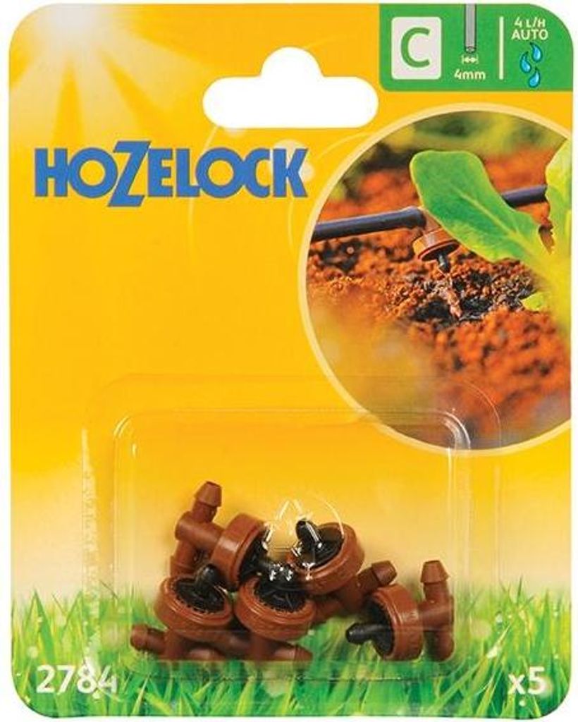 Hozelock 2784 In Line Drucktropfer 4mm (Packung 5) TK1273 (One Size) (Multi Colour)