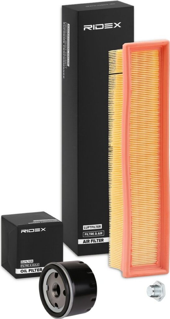 RIDEX Filterset Inspektionspaket Filtersatz für RENAULT Clio III Schrägheck (BR0/1, CR0/1) TWINGO II (CN0) CLIO II (BB0/1/2, CB0/1/2) GRAND SCÉN...