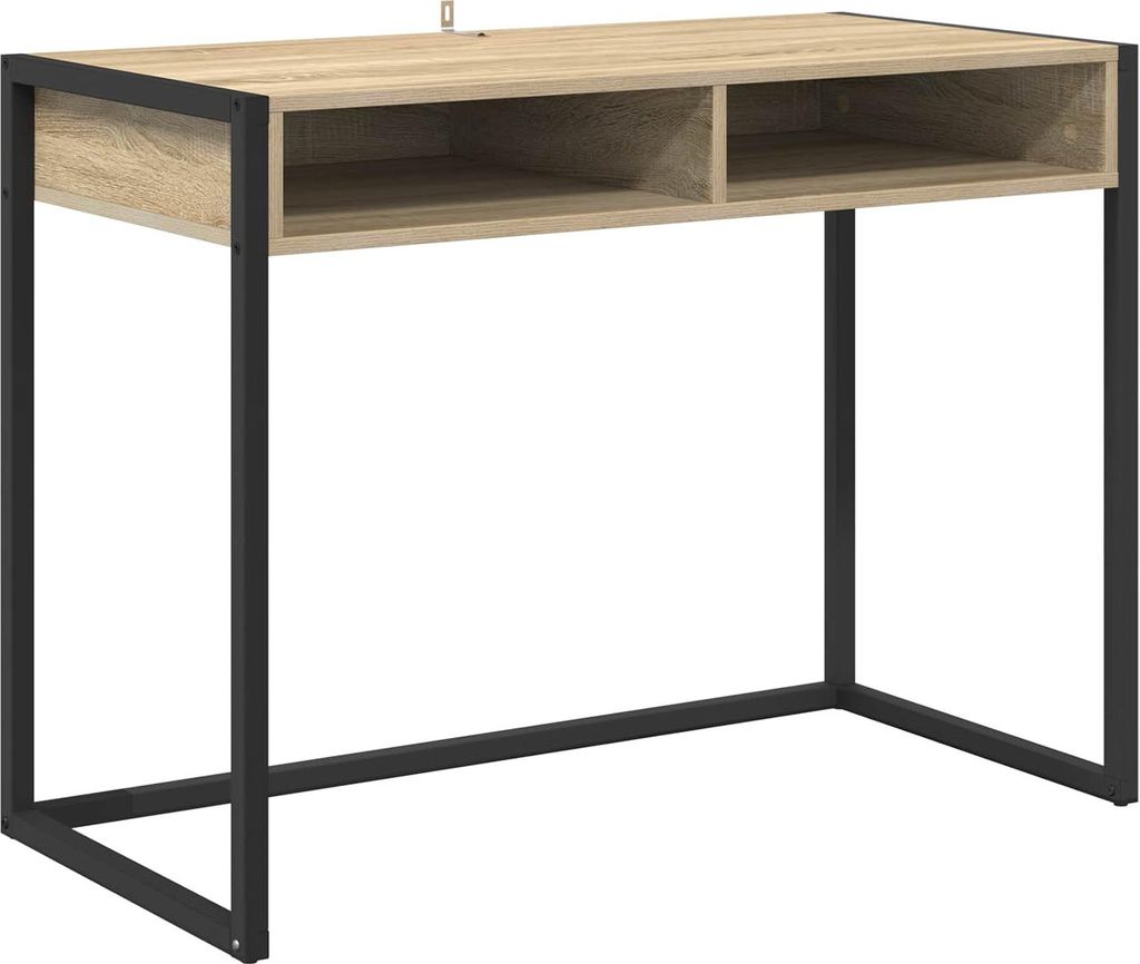 vidaXL Schreibtisch mit Speicher Sonoma 100 x 50 x 75 cm Holzwerkstoff