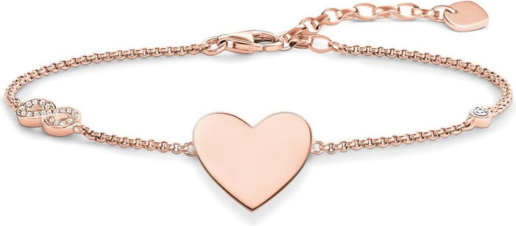 THOMAS SABO Armband "Herz mit Infinity" rose-vergoldet A1486