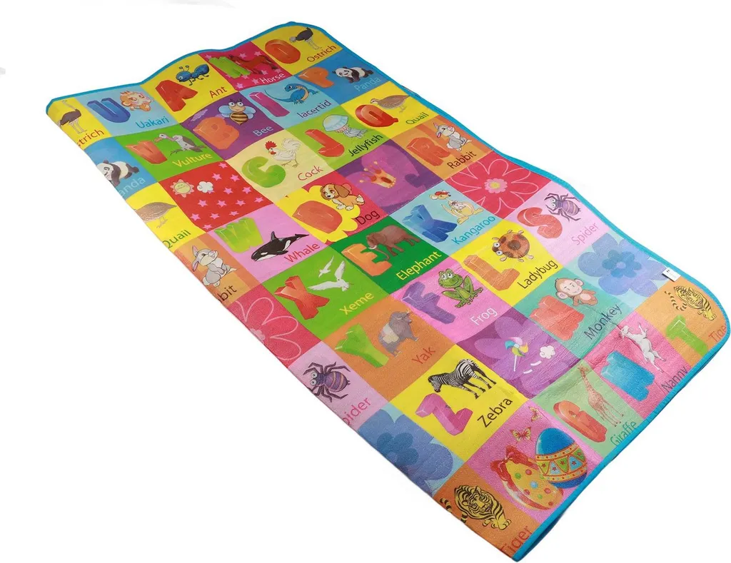 Tapis de sol bébé réversible en mousse imperméable et lavable