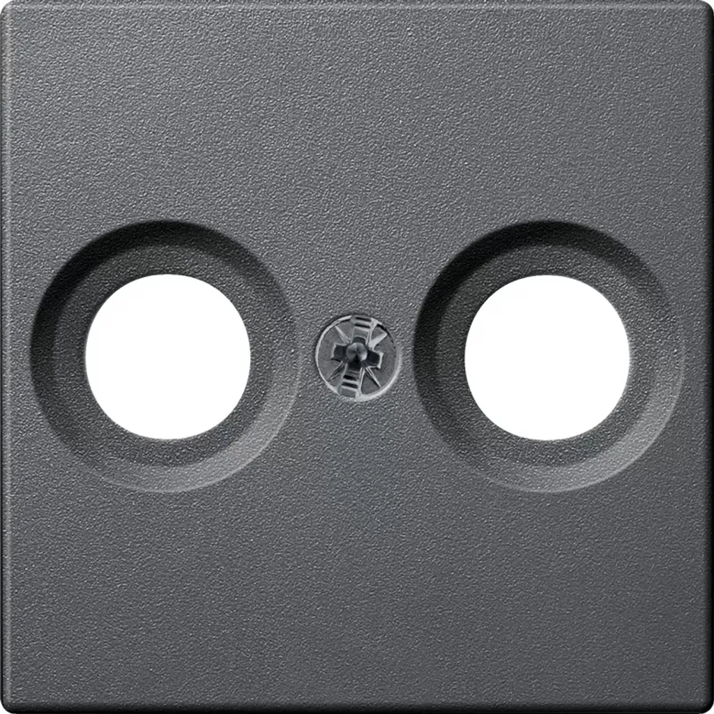 Enjoliveur de prise Merten System Design Anthracite MEG4122-0414 1 poste