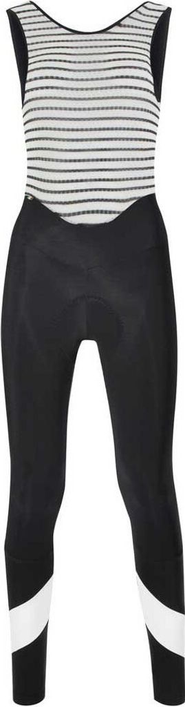Santini Coral Bengal Lange Trägerhose Weiß,Schwarz XL Frau Weiß,Schwarz XL