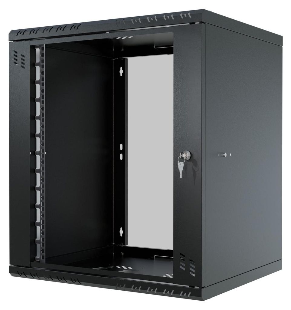 Serverová skriňa 19" RACK Závesná  12U 450 mm Sklenené Obrázok produktu 