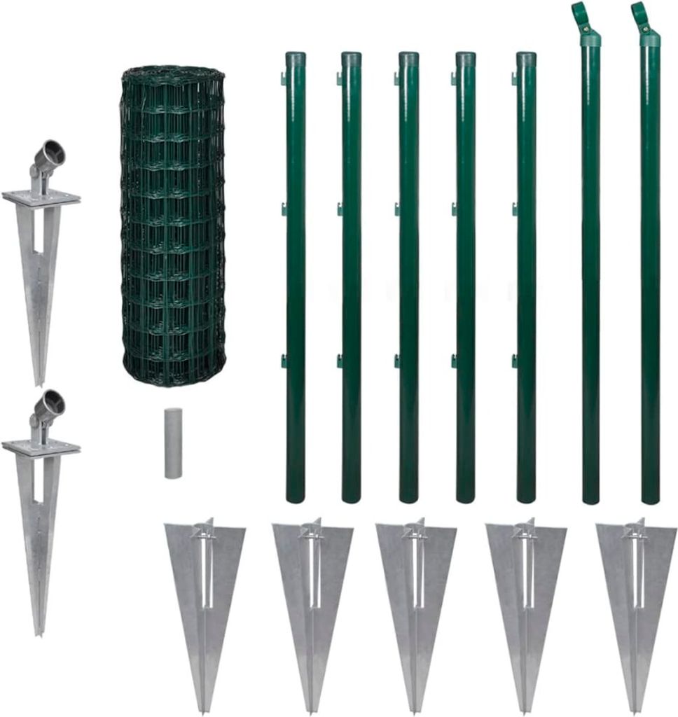 Drahtzaun Stahl 10x0,8 m Grün