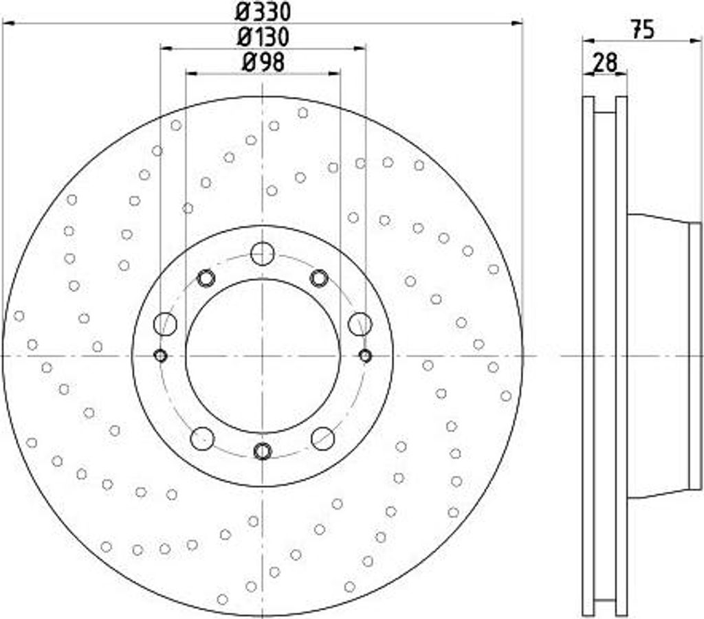 TEXTAR 92219005 Bremsscheibe OE 99635203202 kompatibel mit 911
