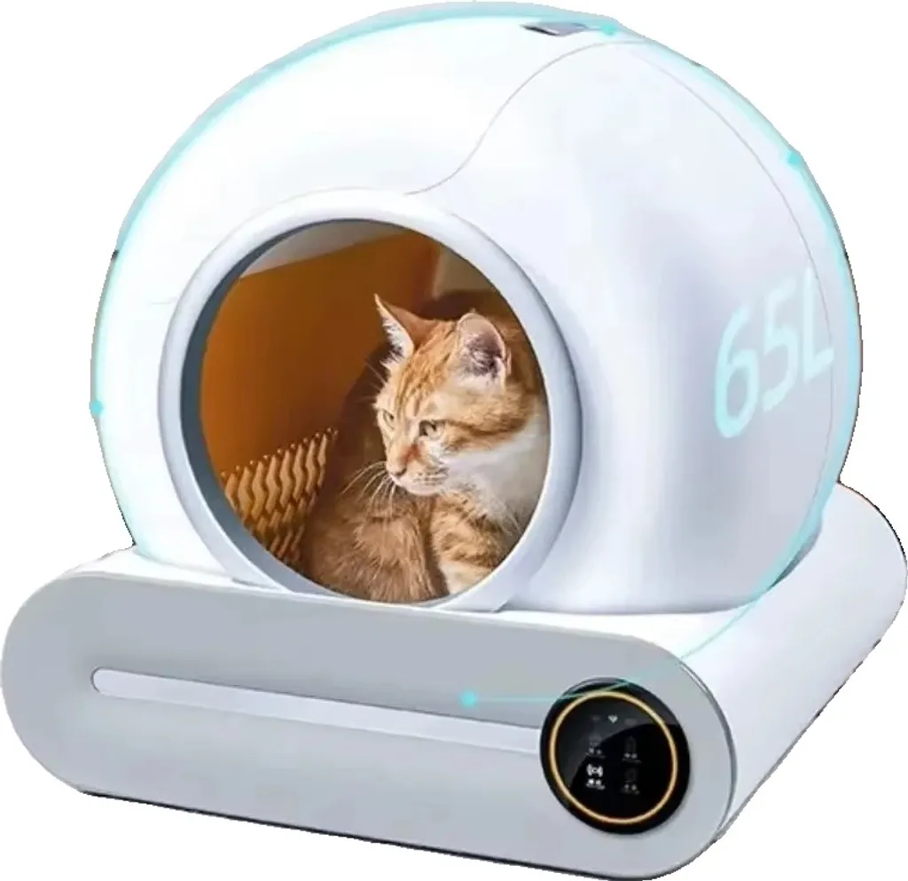 Bac à litière automatique chat XL 65L autonettoyant connecté blanc EU