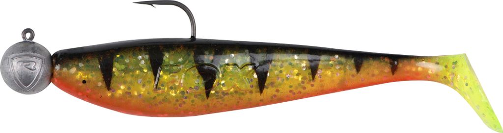 Fox Rage Bulk Loaded Zander Pro Shad 10Cm Uv Perch 4/0 10G 35Pcs