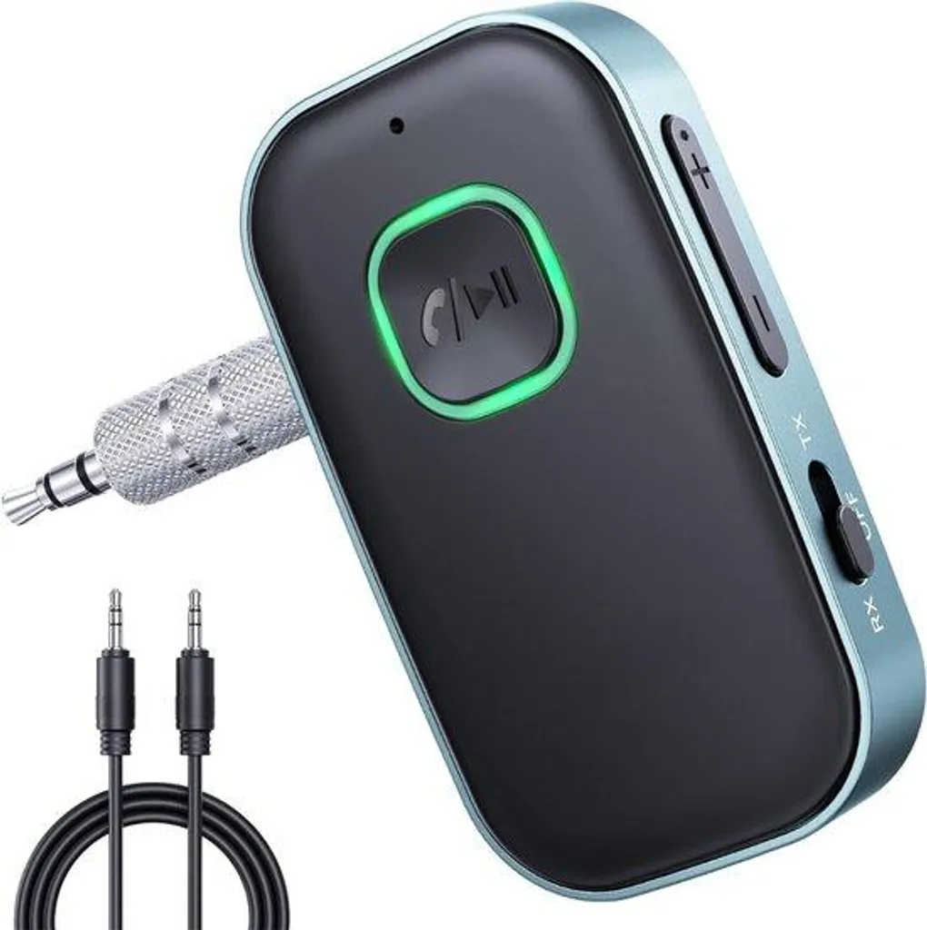 Adaptateur Audio Bluetooth 2-en-1 sans fil pour Autoradio et Hi-Fi