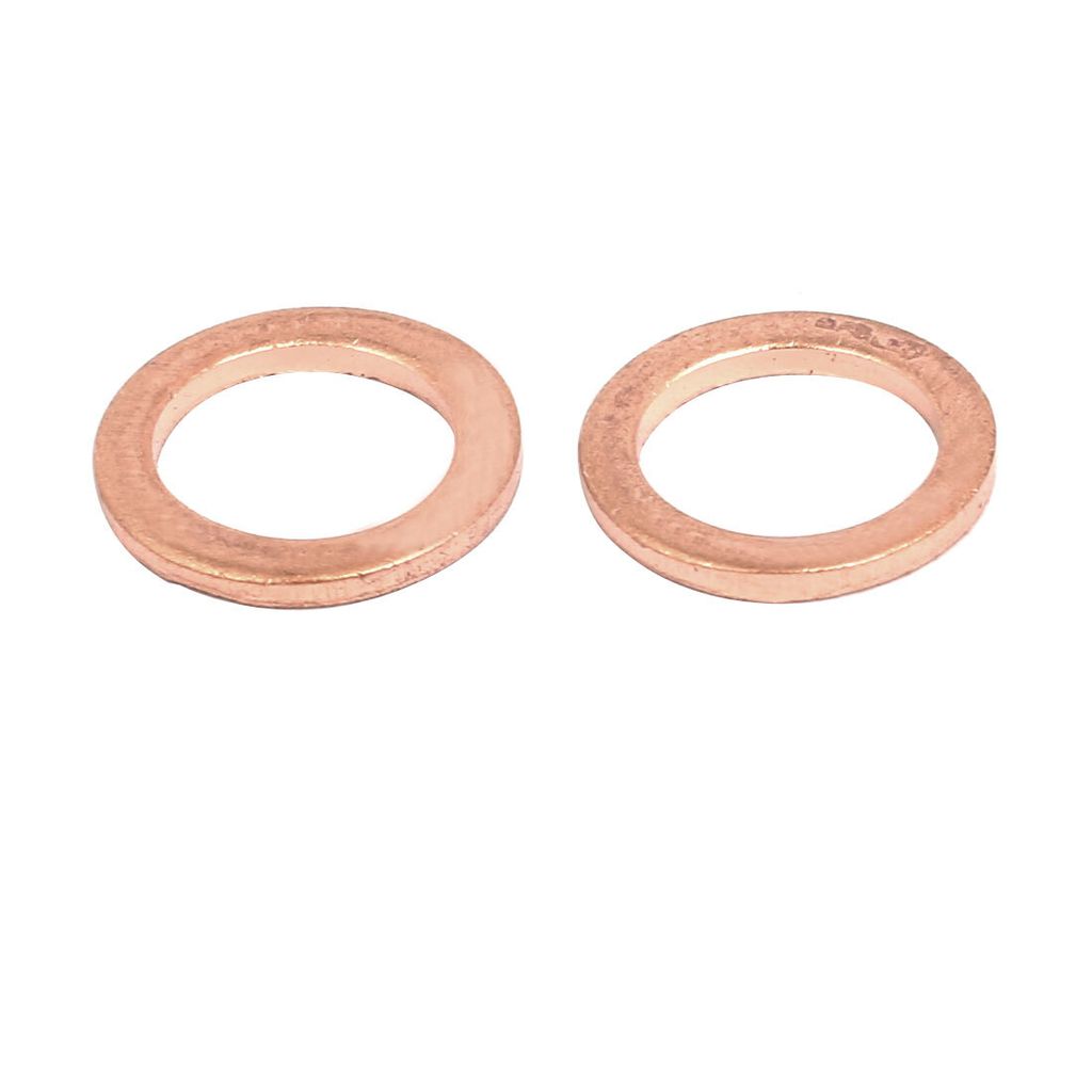 10 Stück Unterlegscheiben Flache Ring Dichtung Unterlegscheibe 10mmx14mmx1.5mm Kupfer Ton