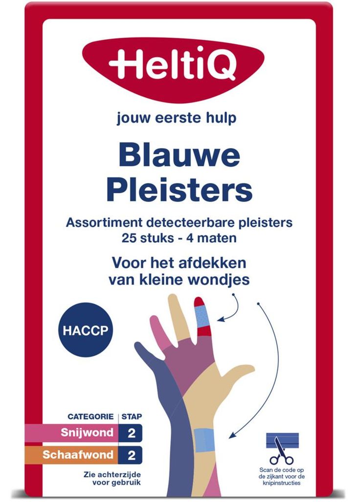HeltiQ Sichtbare Pflaster, blau (25 Stück)