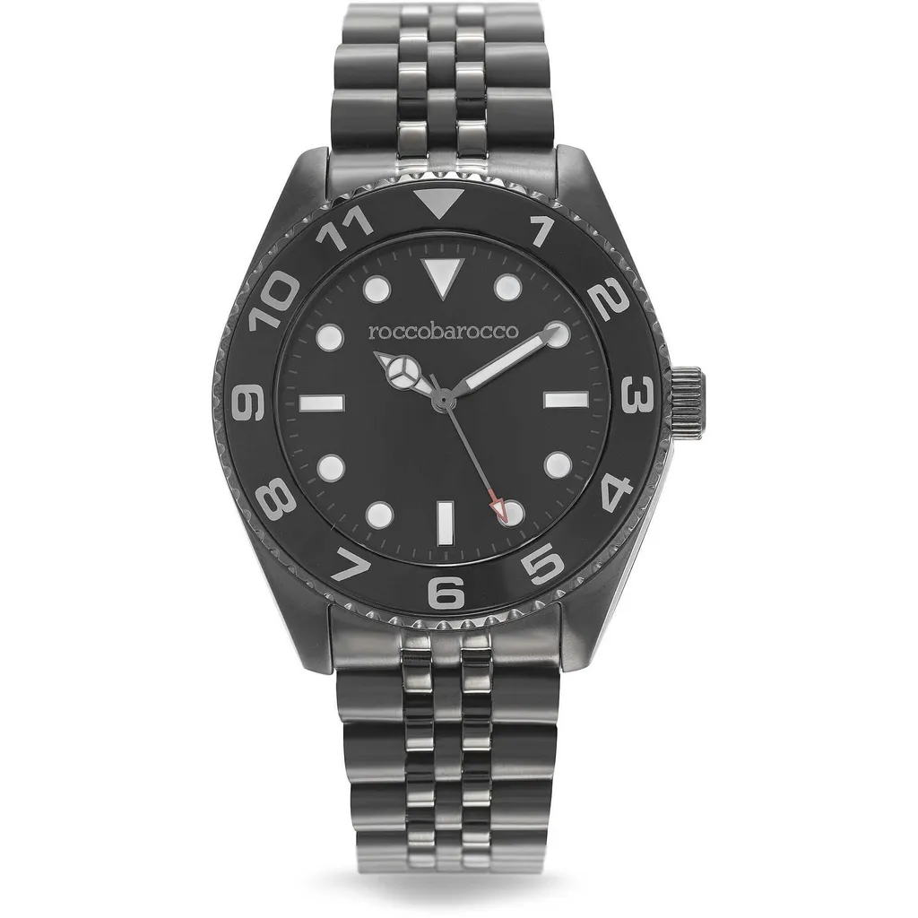 Orologio Solo Tempo Uomo RoccoBarocco Nero Fascino | Design Essenziale